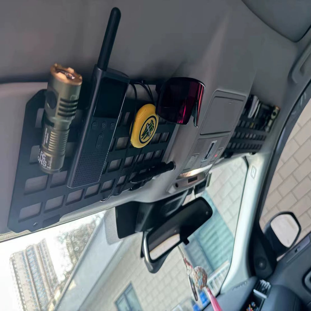 Sun Visor Organizer - Tactical Plate Visor - Molle Interior Modification