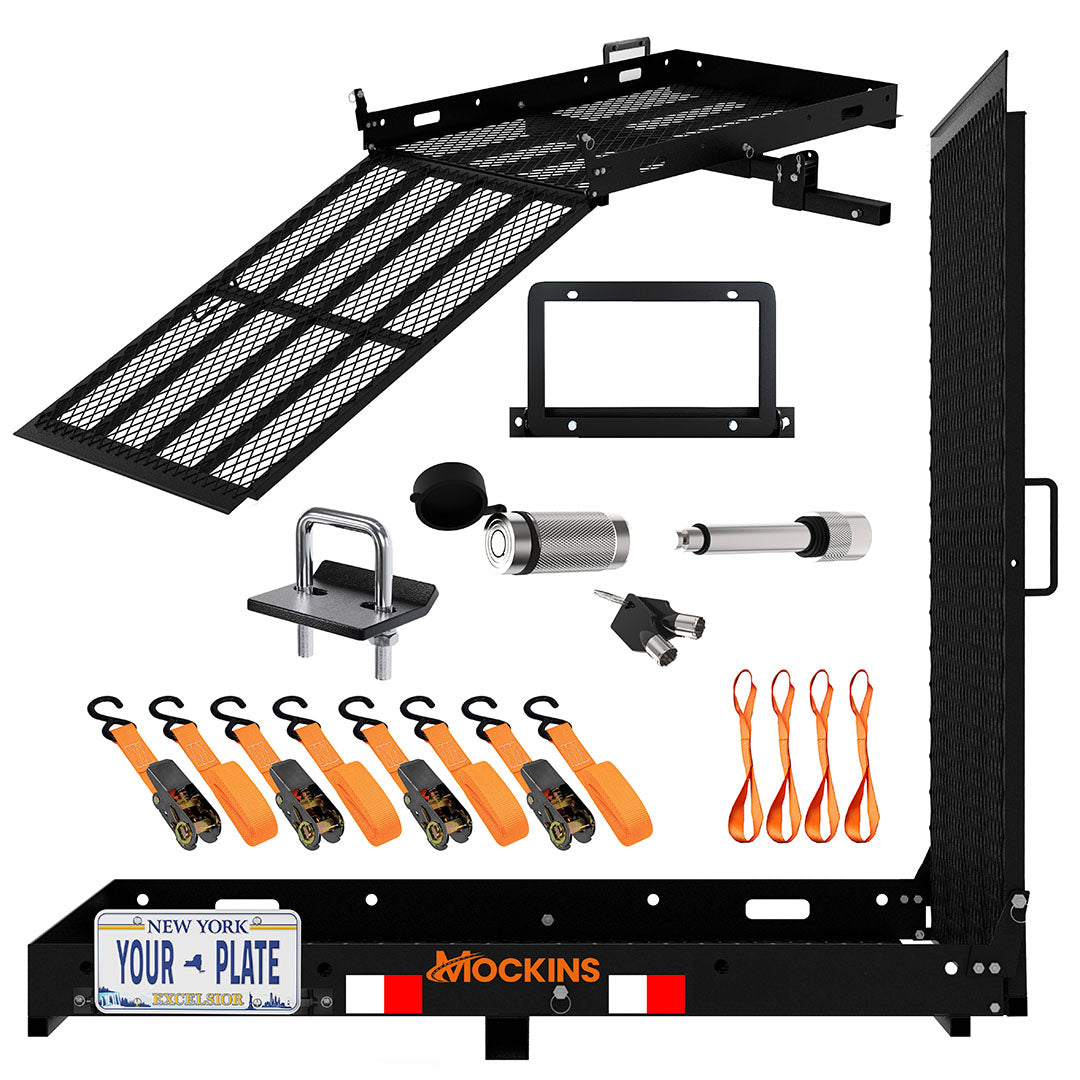 48"x28.5"x4.5" Wheelchair Hitch Carrier & Ramp