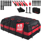45 Cu Ft. Red Waterproof Roof Cargo Bag (75"x 48"x 22")