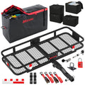 48"x18"x6" Hitch Carrier & 15 Cu Ft Cargo Bag + Packing Cubes