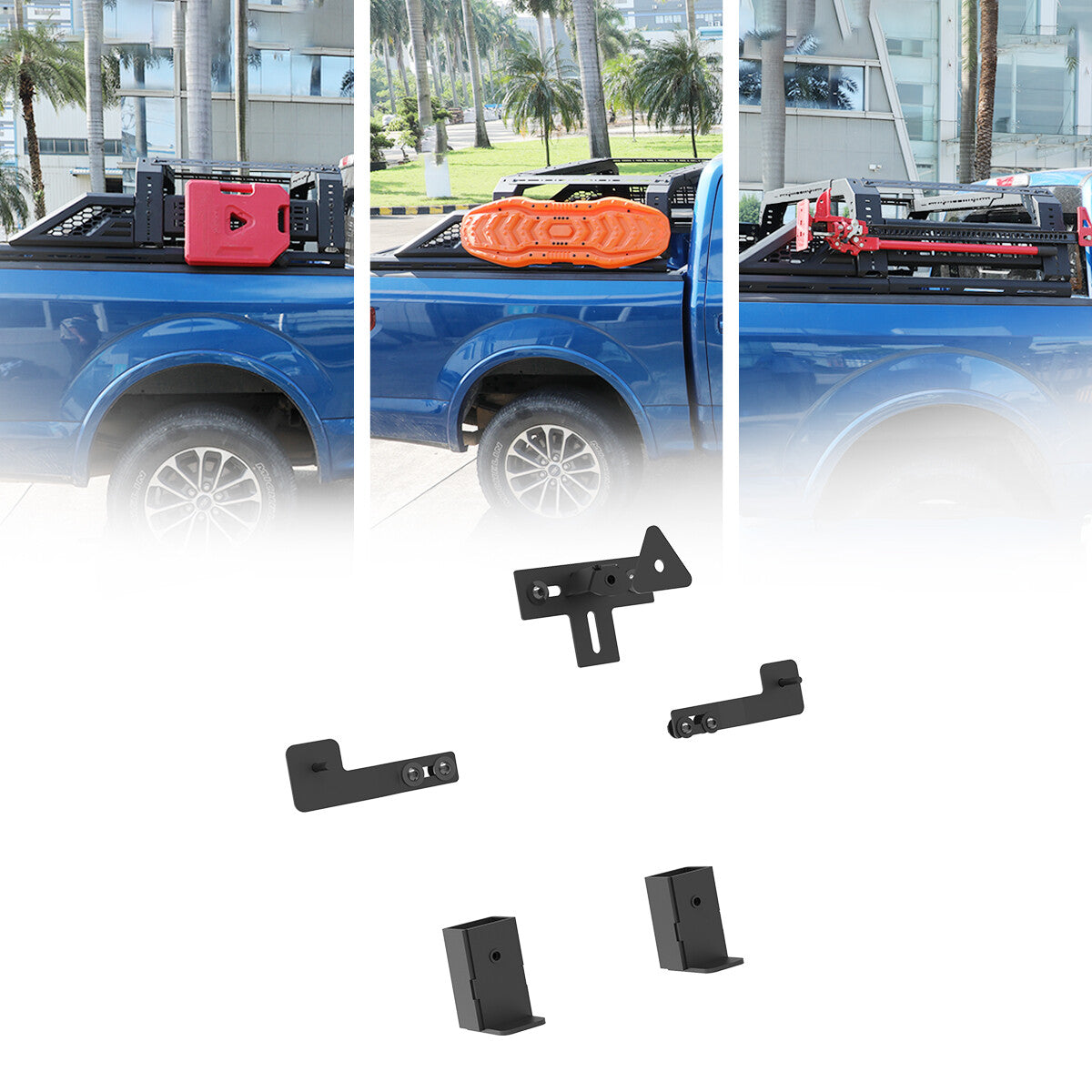 Modular Adjustable Overland Bed Rack Roll Bar for Chevy Ford Toyota Dodge Nissan