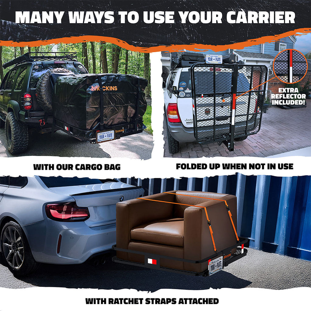 40"x40"x6" Square Hitch Carrier