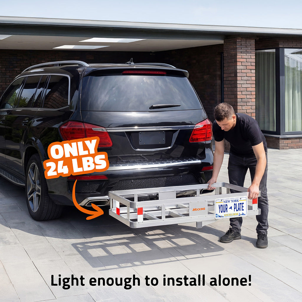49"x22"x7" Aluminum Hitch Carrier & 20 Cu Ft Cargo Bag