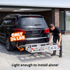 49"x22"x7" Aluminum Hitch Carrier & 20 Cu Ft Cargo Bag