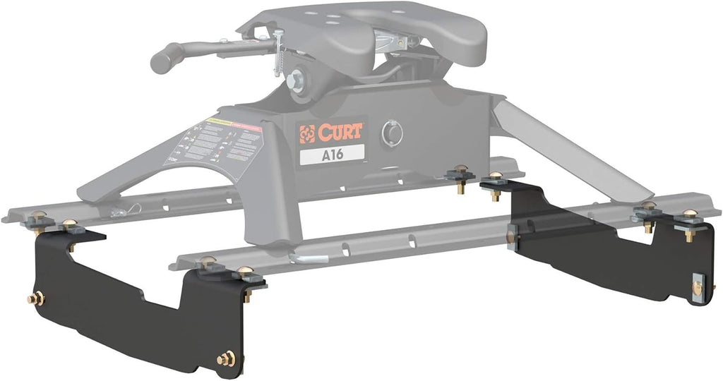 5Th Wheel Installation Brackets,  Ford F-150, except 5.5-Foot Bed, CARBIDE BLACK POWDER COAT 16441