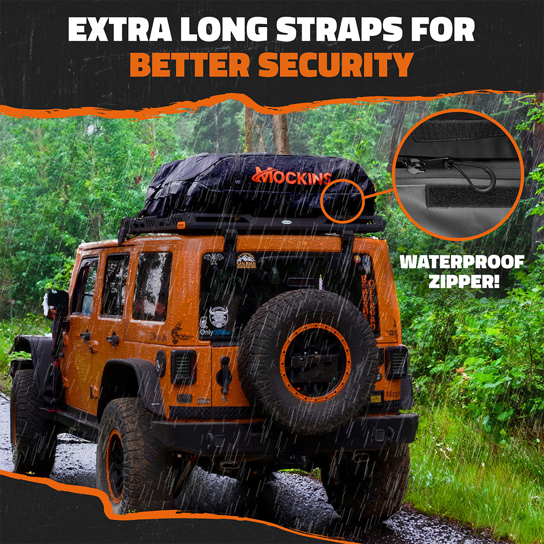 35 Cu Ft. Black Waterproof Roof Cargo Bag 60"x42"x24"