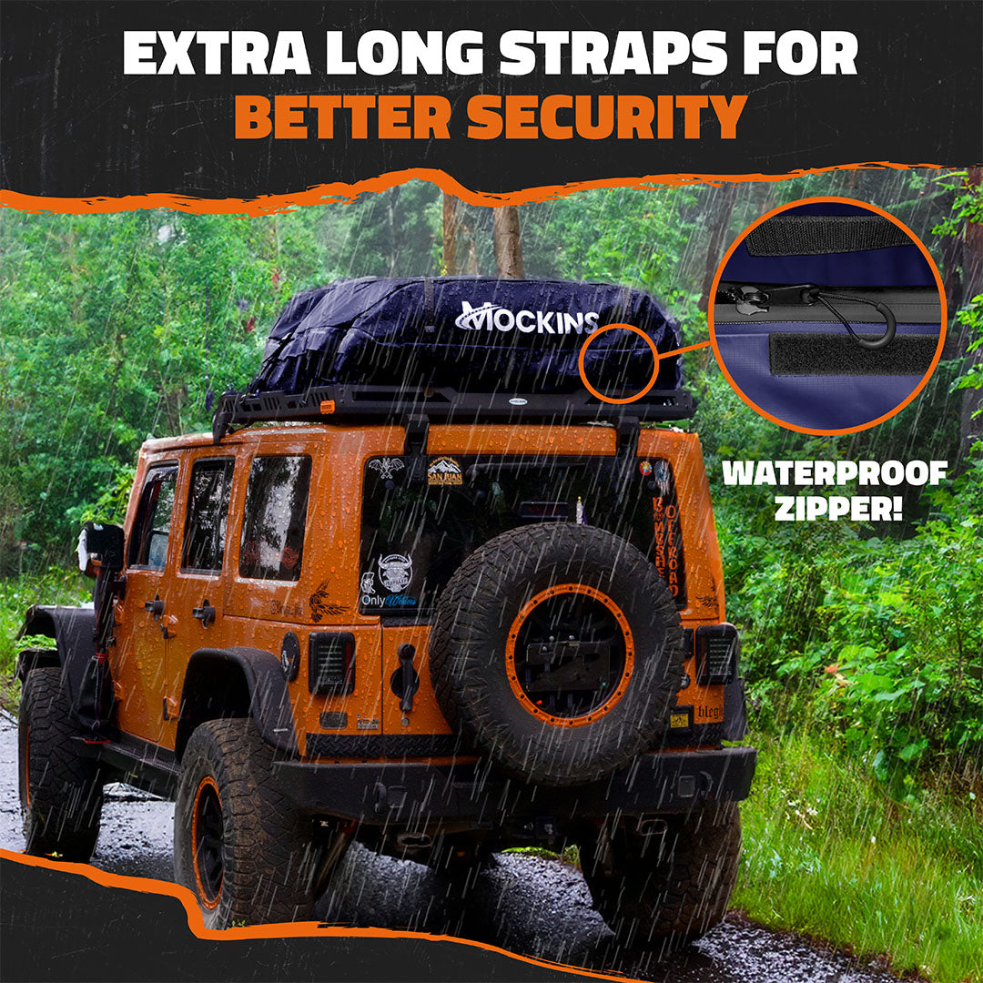 30 Cu Ft. Navy Blue Waterproof Roof Cargo Bag 60"x43"x20"