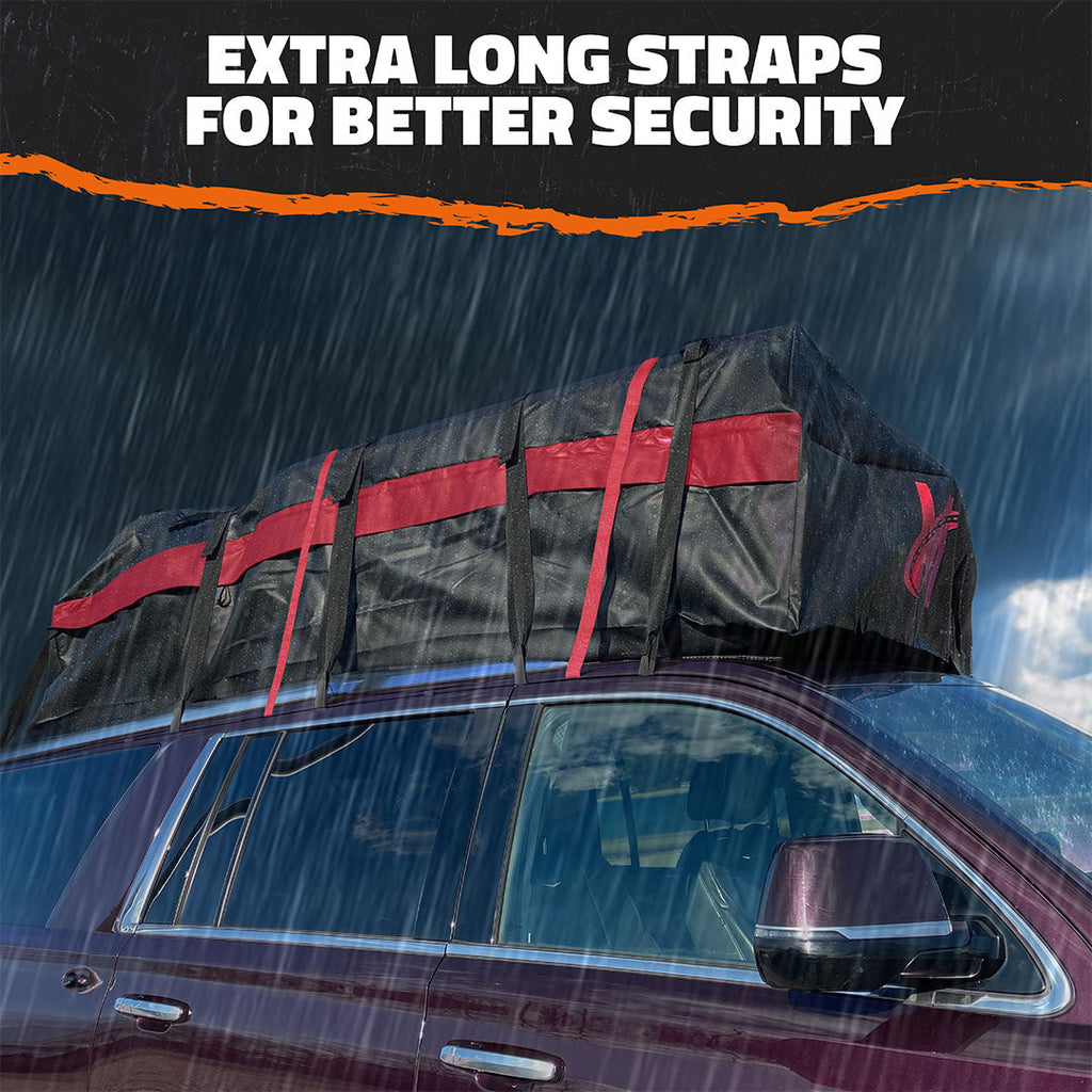 45 Cu Ft. Red Waterproof Roof Cargo Bag (75"x 48"x 22")