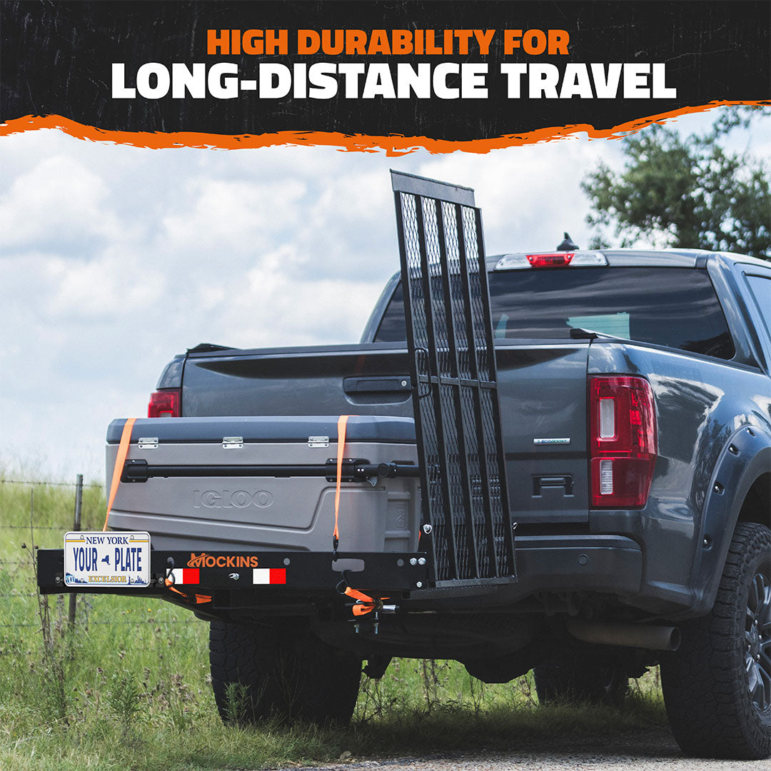 48"x28.5"x4.5" Wheelchair Hitch Carrier & Ramp