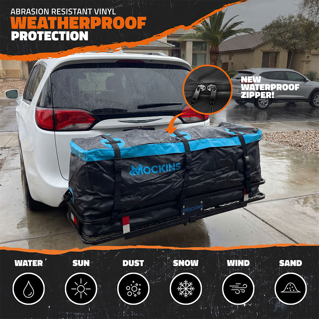 60"x20"x6" Hitch Carrier & 16 Cu Ft Cargo Bag
