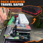 45 Cu Ft. Red Waterproof Roof Cargo Bag (75"x 48"x 22")