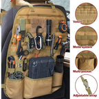 Molle Seat Back Organizer Panel - Storage Pouch - Universal Hunting/Travel Accessories 