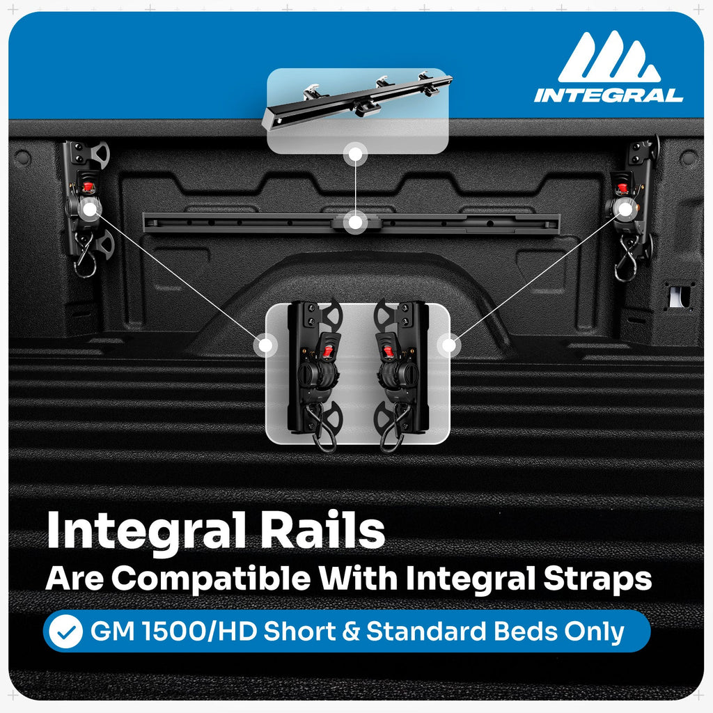 Integral Rails - Bedside Rail System - Chevrolet Silverado & GMC Sierra 2500/3500 (2020+ 6'9" Bed Only)