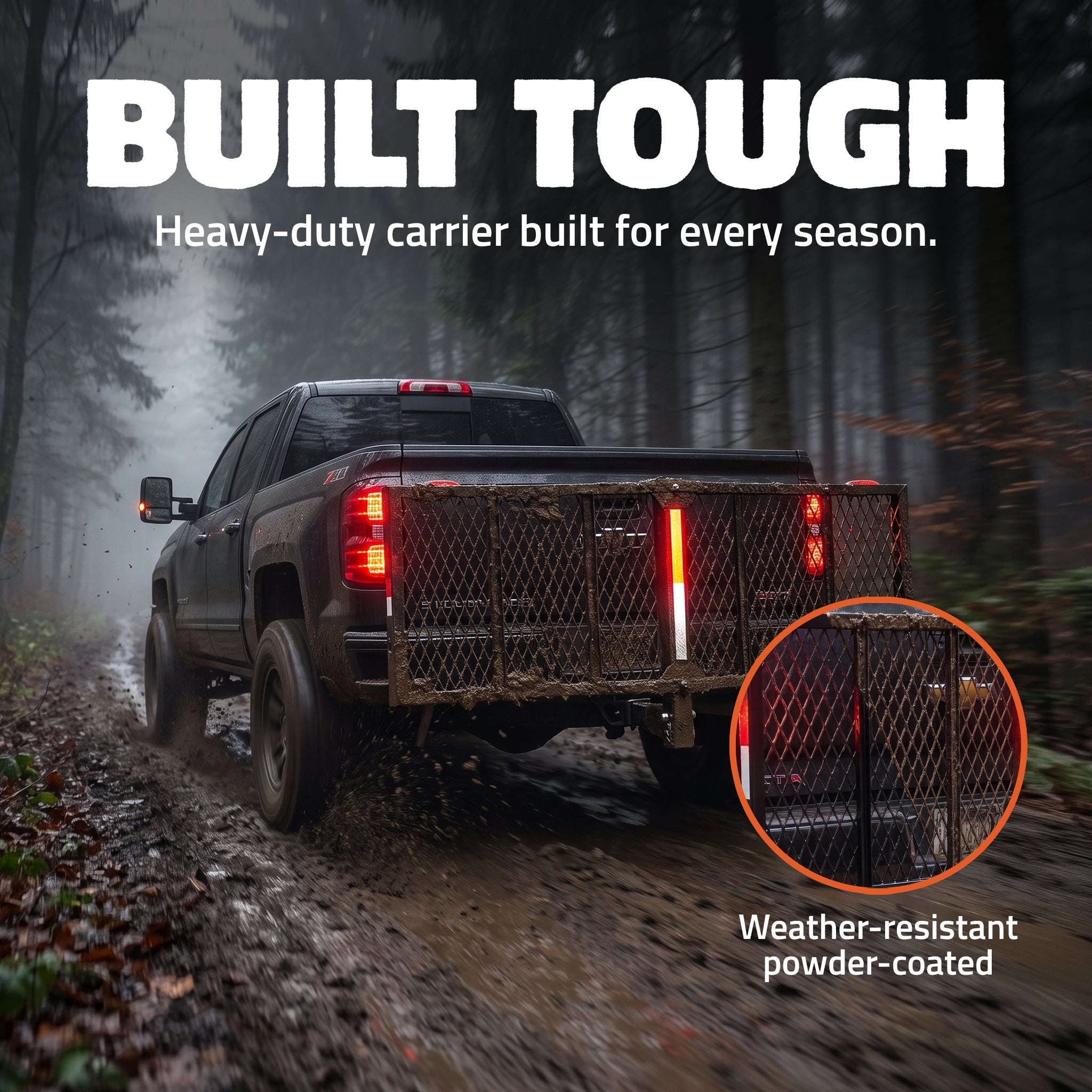 60"x19.3"x2.5" Hitch Carrier Tray with 750 lbs. Capacity