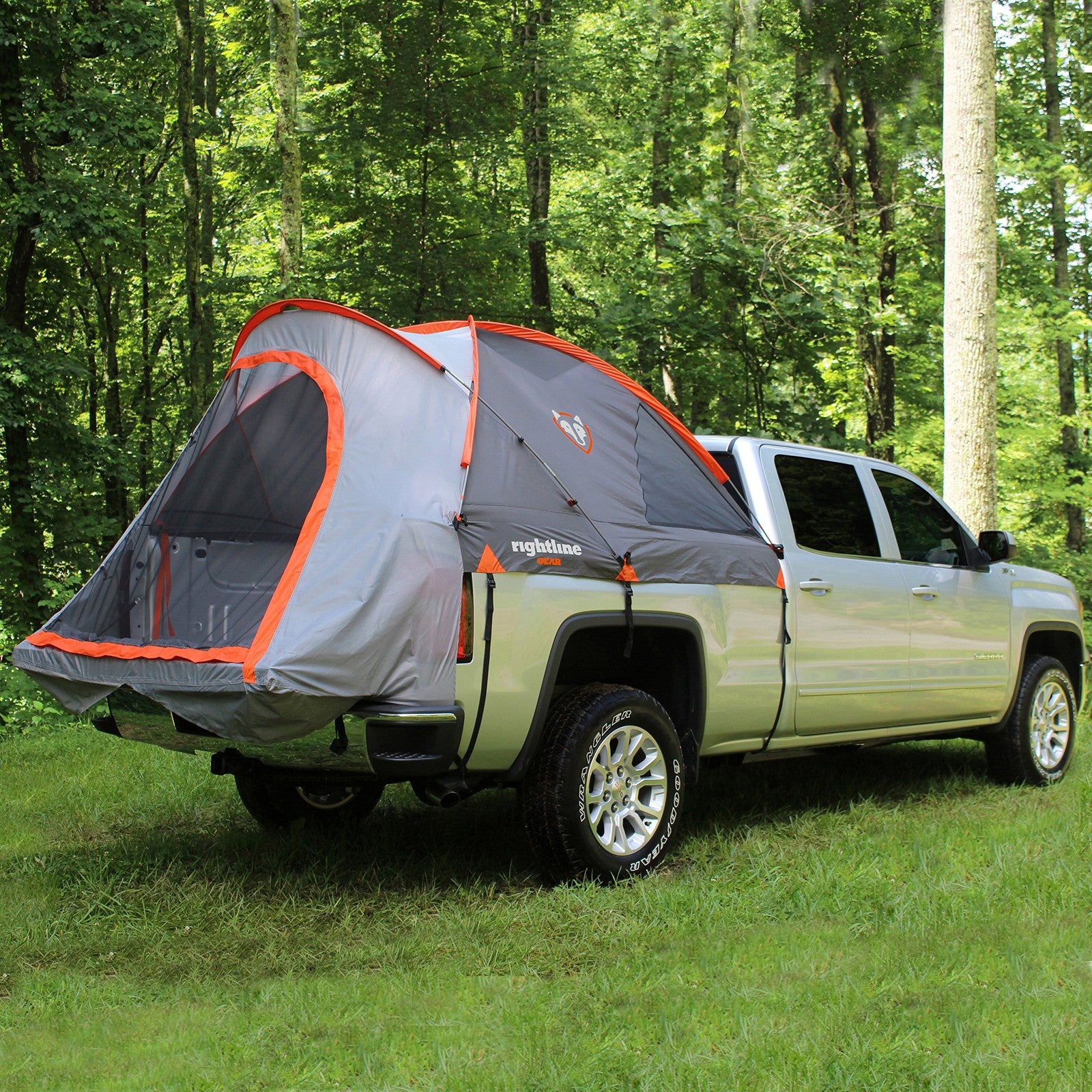 5 Foot Gray Truck Bed Camping Tent Waterproof Floorless Sleeps 2 Setup Easy
