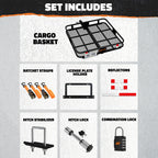 40"x40"x6" Square Hitch Carrier