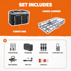 49"x22"x7" Aluminum Hitch Carrier & 20 Cu Ft Cargo Bag