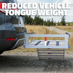 50"x29"x8" Aluminum Hitch Carrier with Ramp