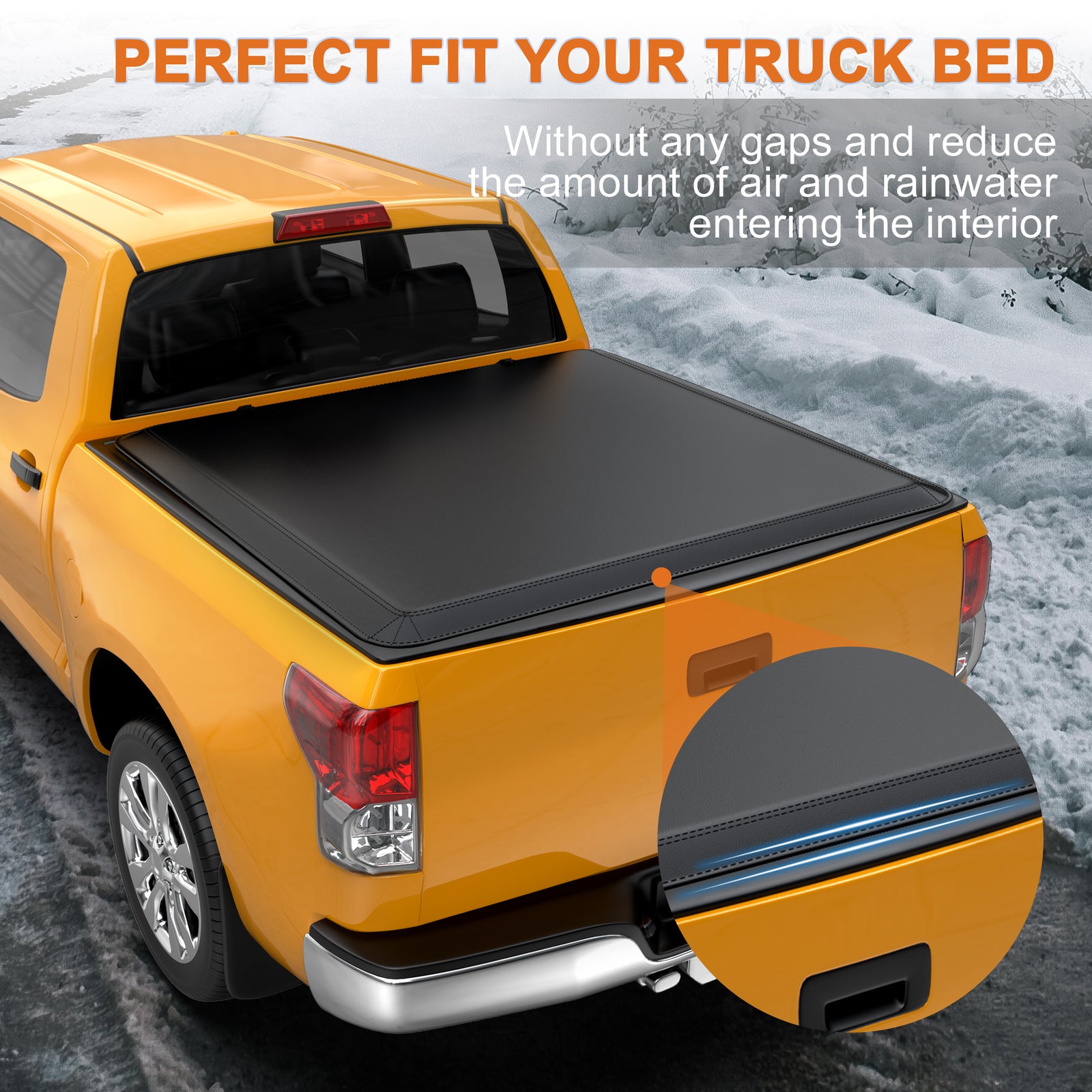 5.8FT Truck Bed Tonneau Cover 4-Fold for 2019-2026 Chevrolet Silverado 1500