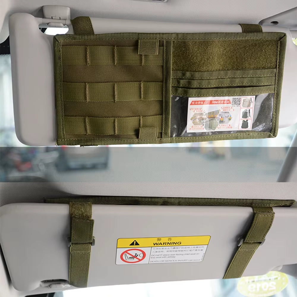 Sun Visor Organizer - Storage - Molle 