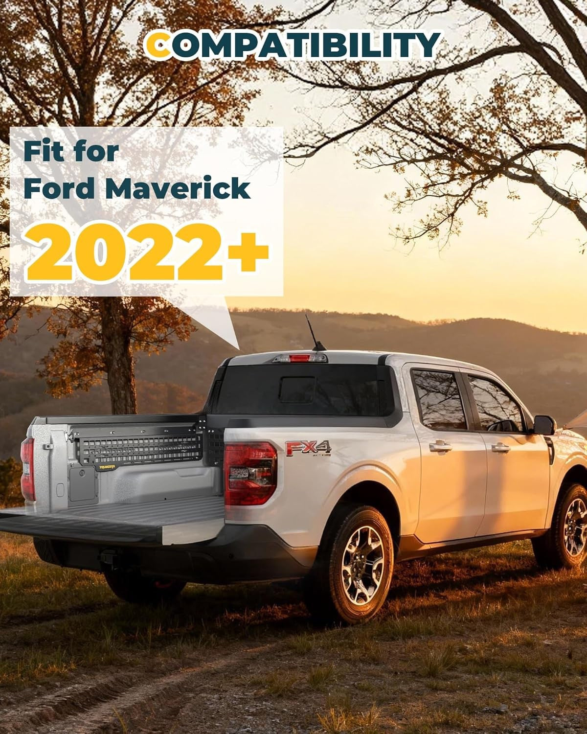 Front & Side Bed MOLLE Panel for Jeep Gladiator/ Ford Maverick/ Chevy Silverado