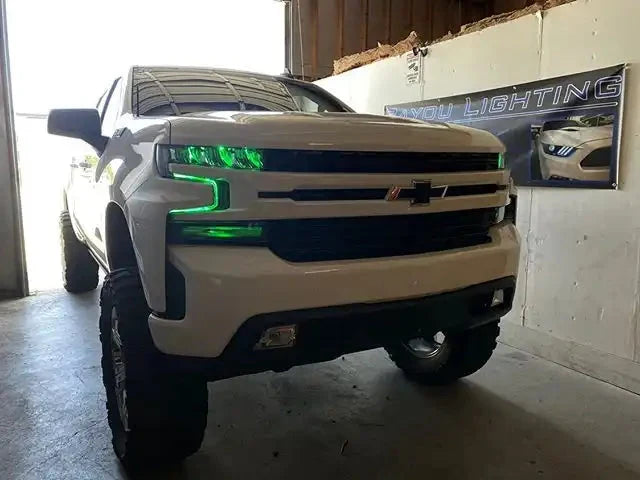 ORACLE Lighting 2019-2022 Chevrolet Silverado 1500 ColorSHIFT RGB Demon Eye Headlight Upgrade