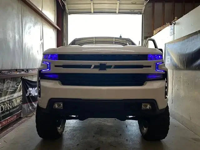 ORACLE Lighting 2019-2022 Chevrolet Silverado 1500 ColorSHIFT RGB Demon Eye Headlight Upgrade
