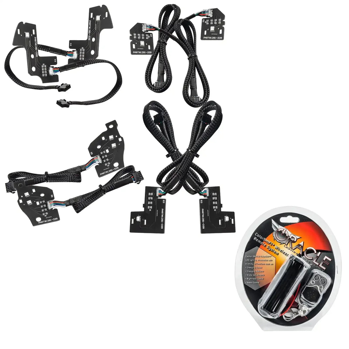 ORACLE Lighting 2019-2024 Dodge RAM 1500 ColorSHIFT RGB+W Headlight DRL Upgrade Kit - Reflector LED Headlights