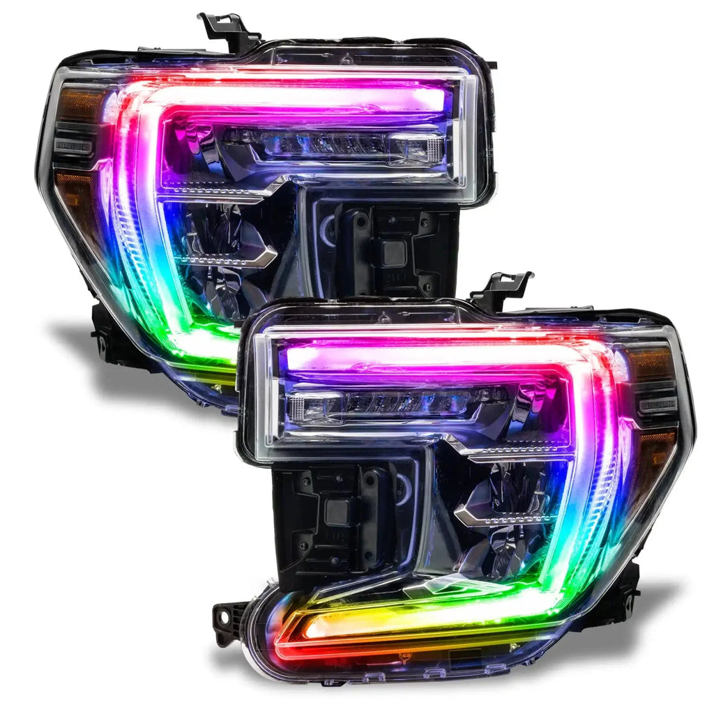 ORACLE Lighting 2019-2022 GMC Sierra 1500 ColorSHIFT RGB+W Headlight DRL Upgrade Kit