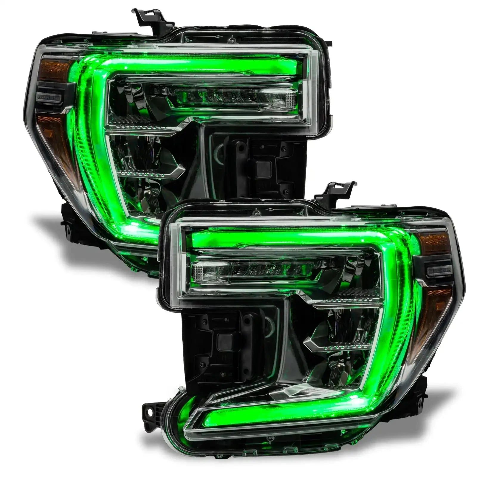 ORACLE Lighting 2019-2022 GMC Sierra 1500 ColorSHIFT RGB+W Headlight DRL Upgrade Kit