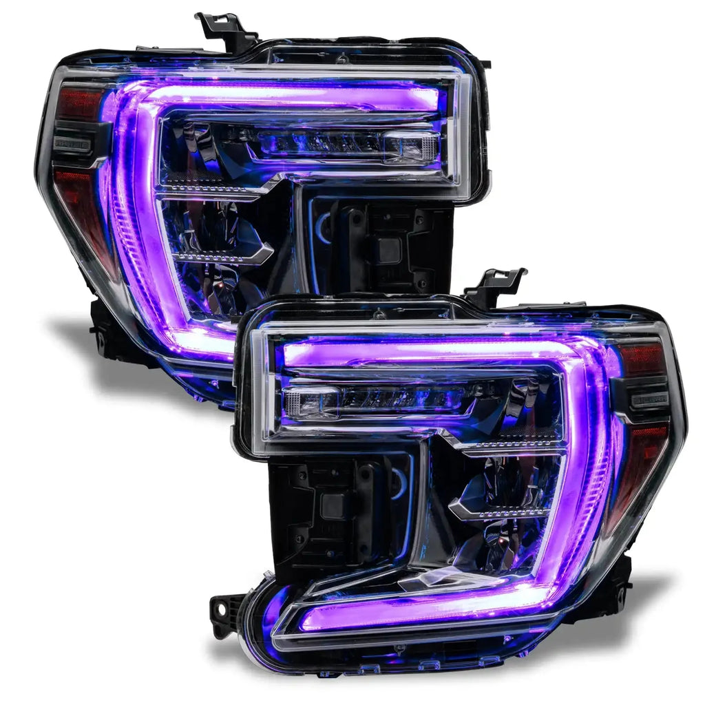 ORACLE Lighting 2019-2022 GMC Sierra 1500 ColorSHIFT RGB+W Headlight DRL Upgrade Kit