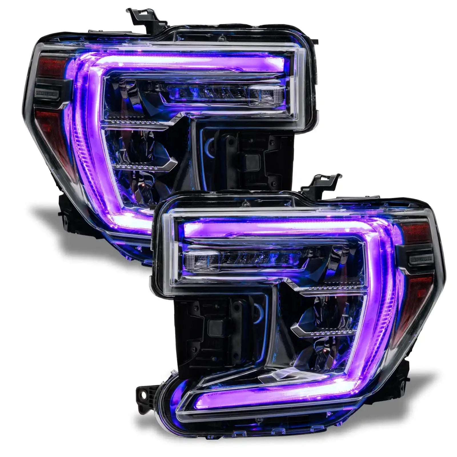 ORACLE Lighting 2019-2022 GMC Sierra 1500 ColorSHIFT RGB+W Headlight DRL Upgrade Kit