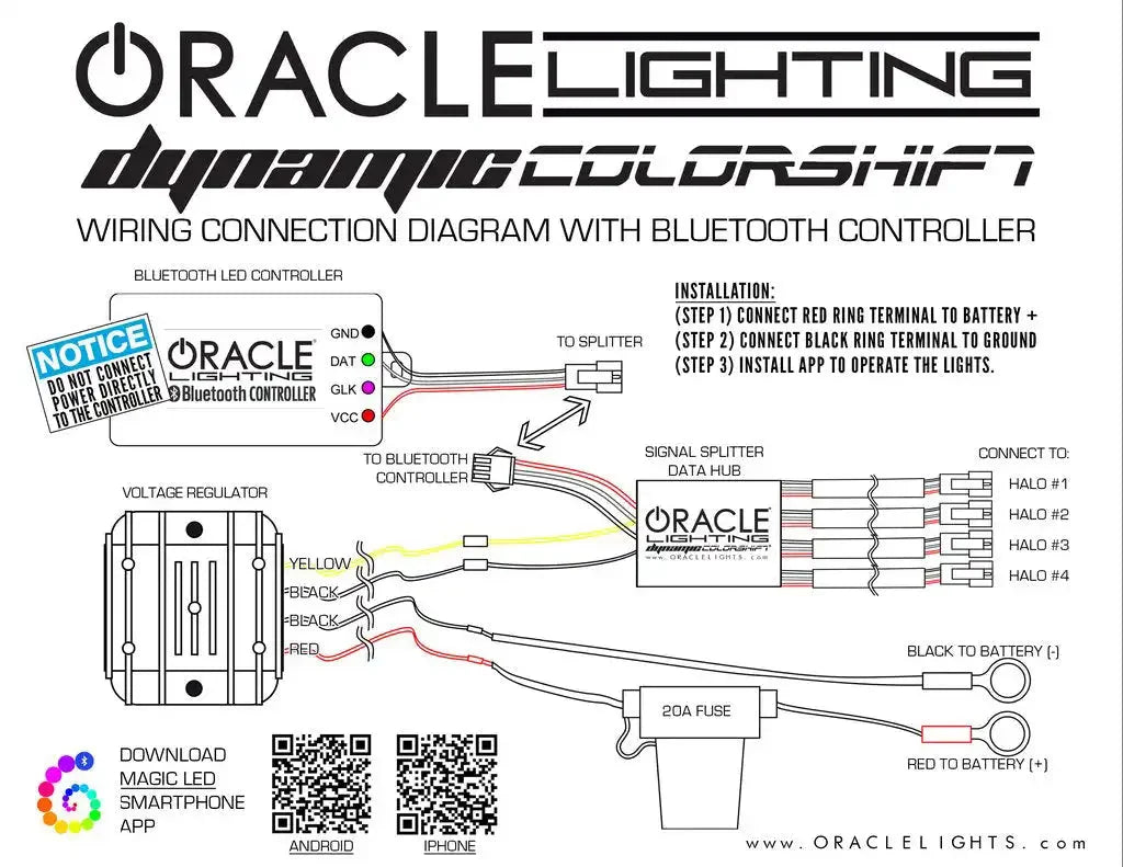ORACLE Lighting 2016-2023 Toyota Tacoma Dynamic ColorSHIFT RGB+A Headlight DRL Kit