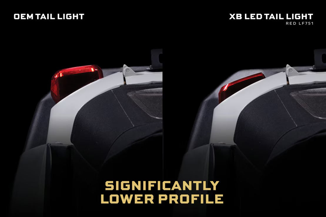 Morimoto Ford Bronco (2021+) XB LED Low Profile Tail Lights (Red)