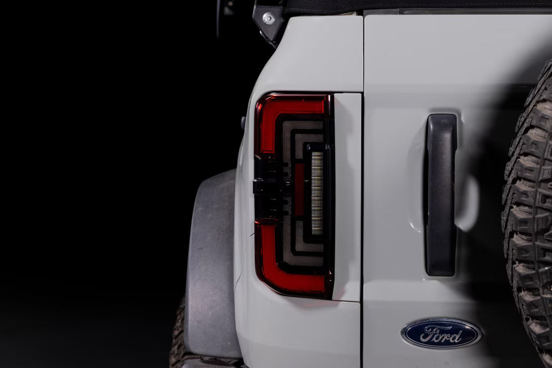Morimoto Ford Bronco (2021+) XB LED Low Profile Tail Lights (Red)