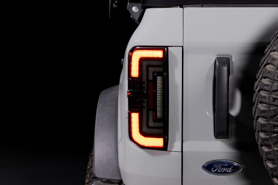 Morimoto Ford Bronco (2021+) XB LED Low Profile Tail Lights (Red)