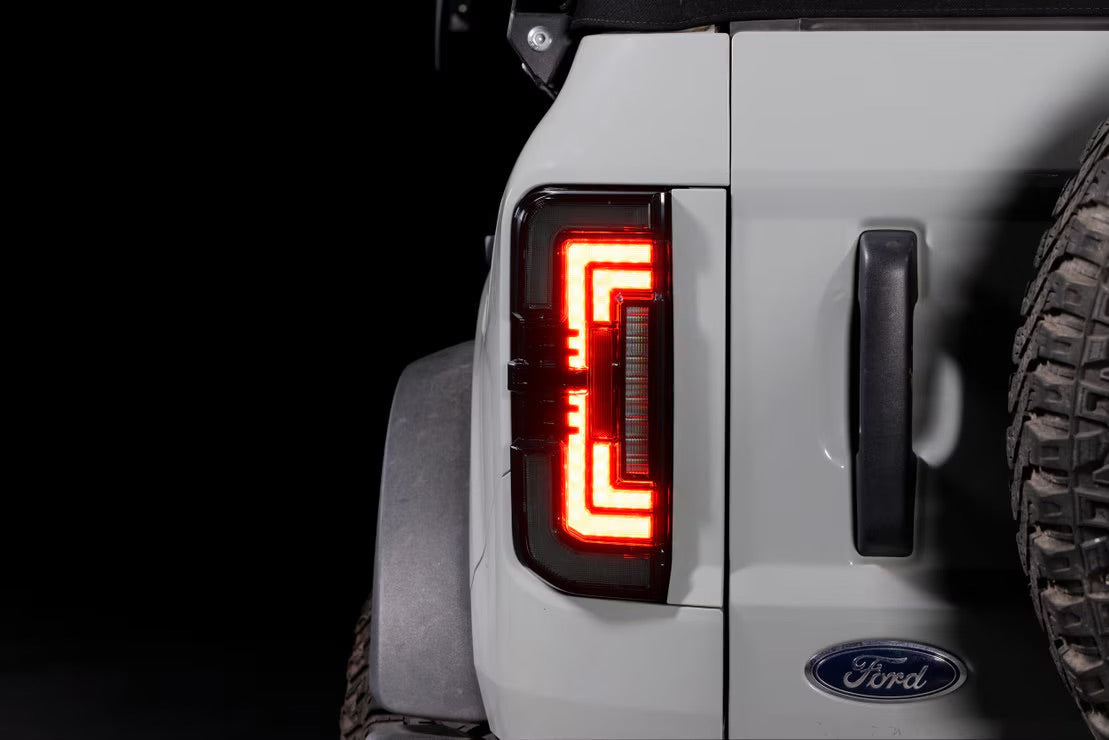 Morimoto Ford Bronco (2021+) XB LED Low Profile Tail Lights (Red)
