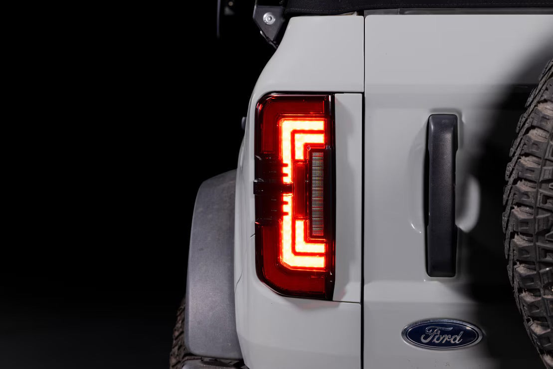 Morimoto Ford Bronco (2021+) XB LED Low Profile Tail Lights (Red)