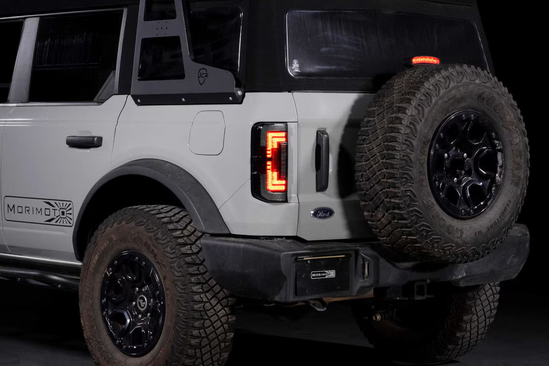 Morimoto Ford Bronco (2021+) XB LED Low Profile Tail Lights (Red)