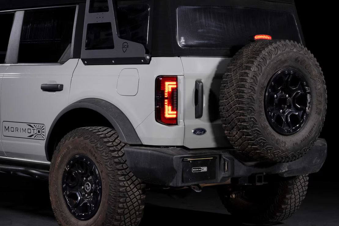 Morimoto Ford Bronco (2021+) XB LED Low Profile Tail Lights (Red)
