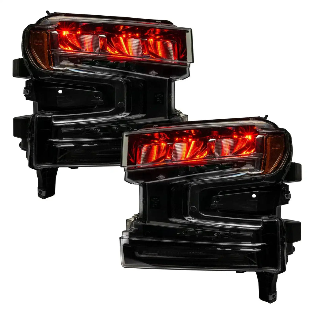 ORACLE Lighting 2019-2022 Chevrolet Silverado 1500 ColorSHIFT RGB Demon Eye Headlight Upgrade