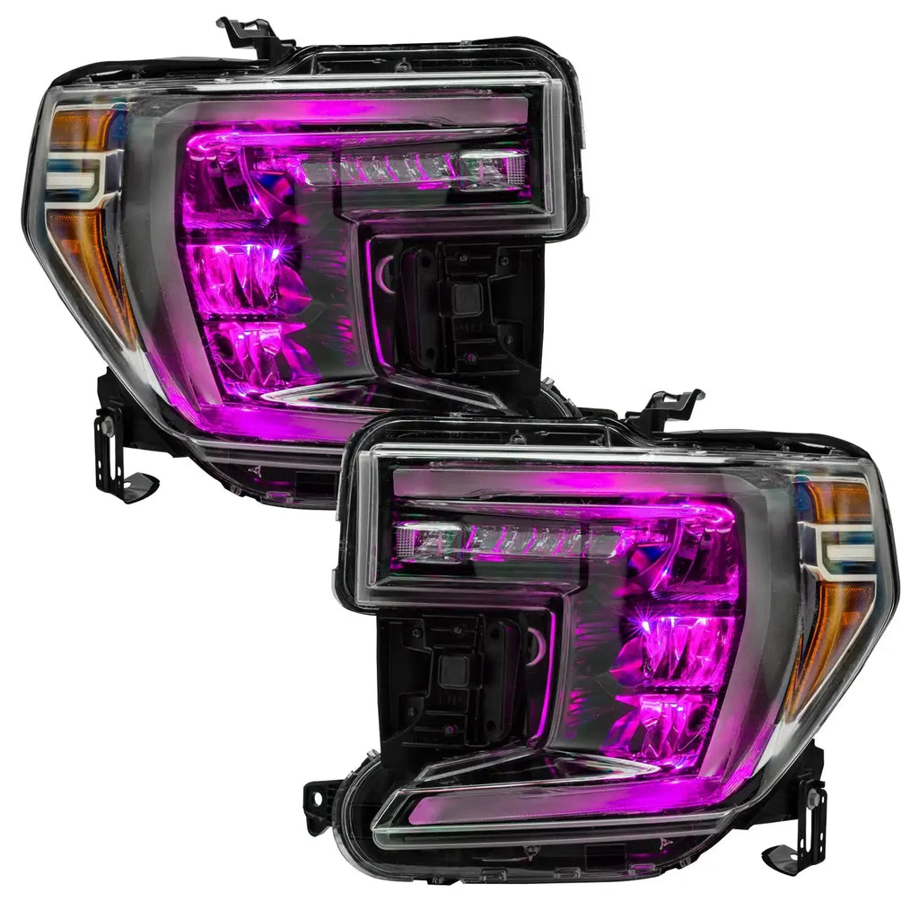 ORACLE Lighting 2019-2022 GMC Sierra 1500 ColorSHIFT RGB Demon Eye Headlight Upgrade