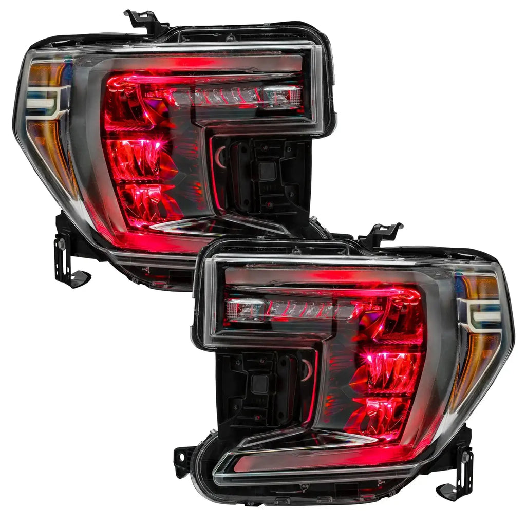 ORACLE Lighting 2019-2022 GMC Sierra 1500 ColorSHIFT RGB Demon Eye Headlight Upgrade