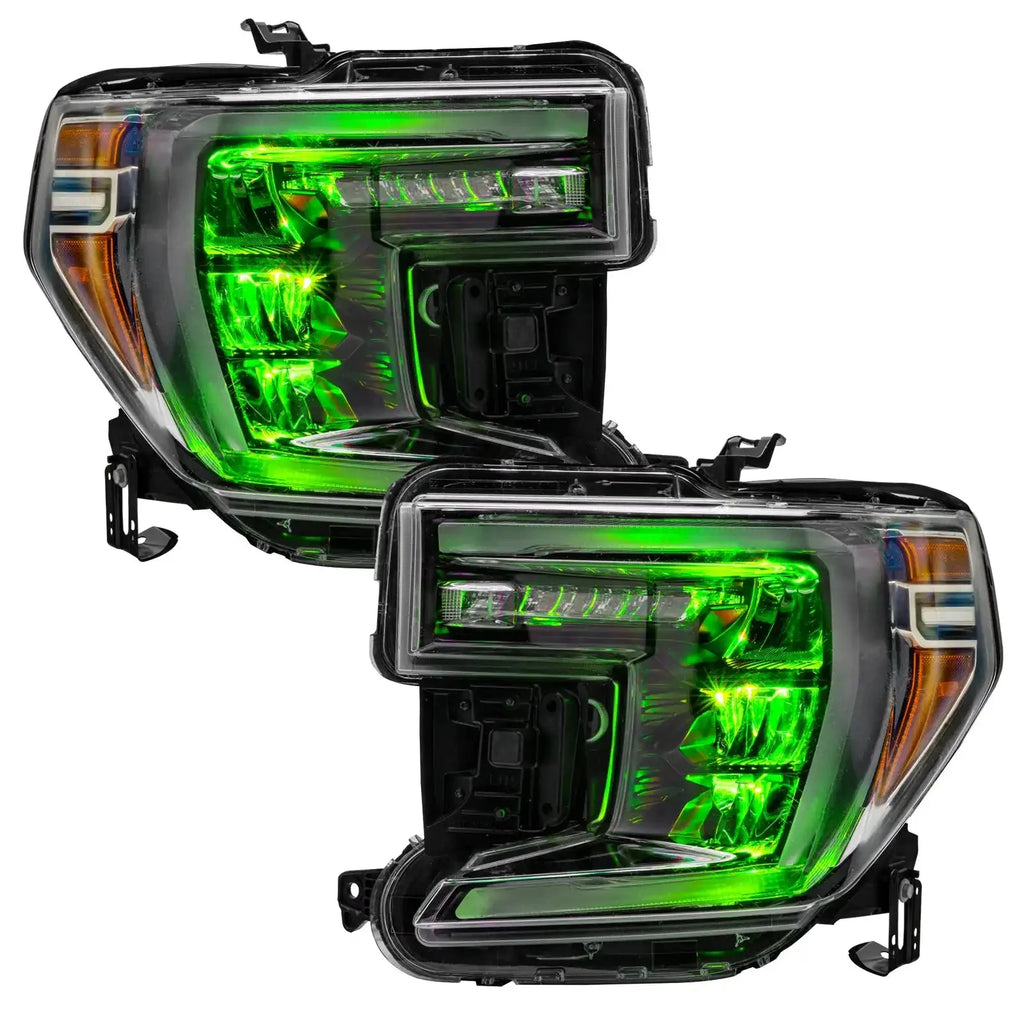 ORACLE Lighting 2019-2022 GMC Sierra 1500 ColorSHIFT RGB Demon Eye Headlight Upgrade