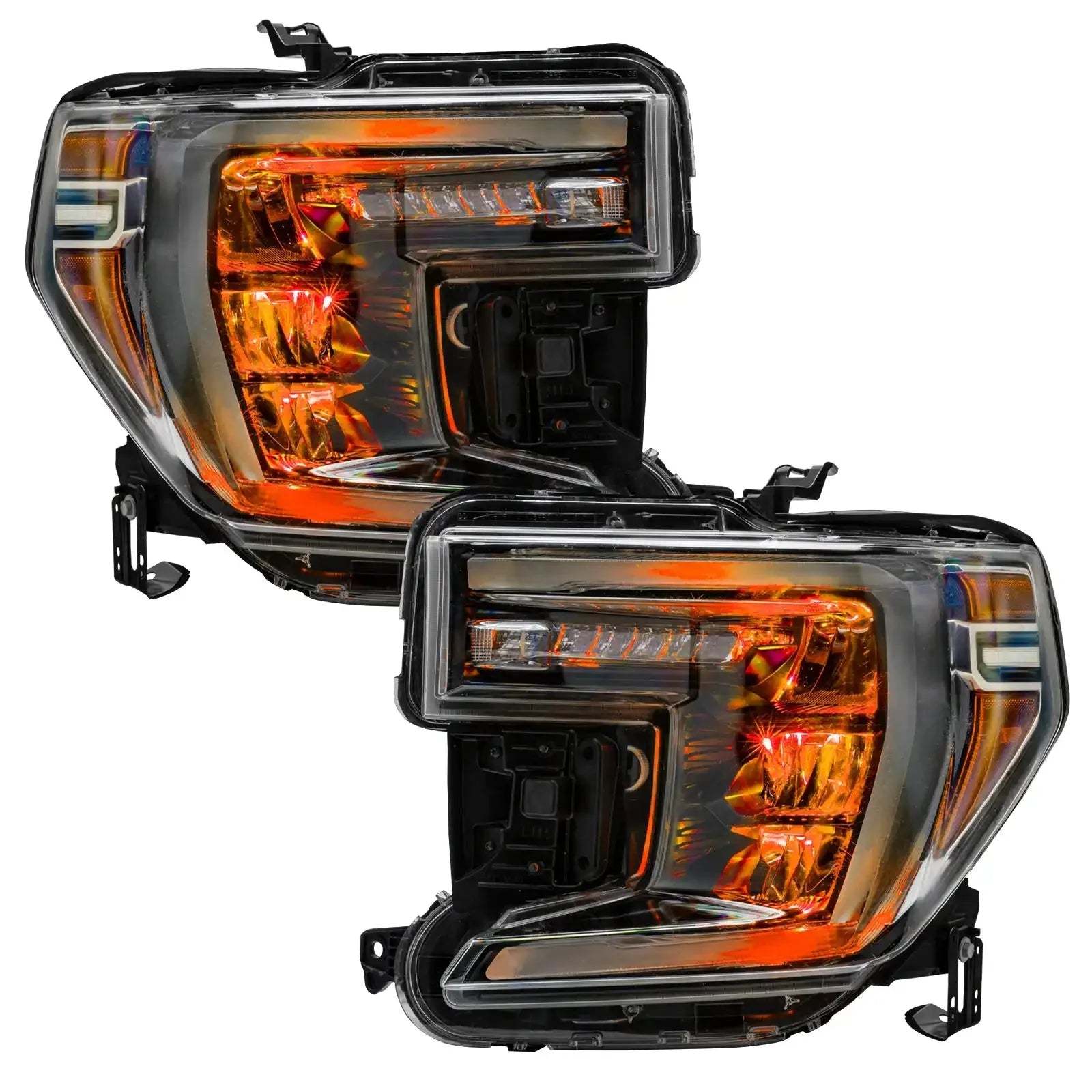 ORACLE Lighting 2019-2022 GMC Sierra 1500 ColorSHIFT RGB Demon Eye Headlight Upgrade