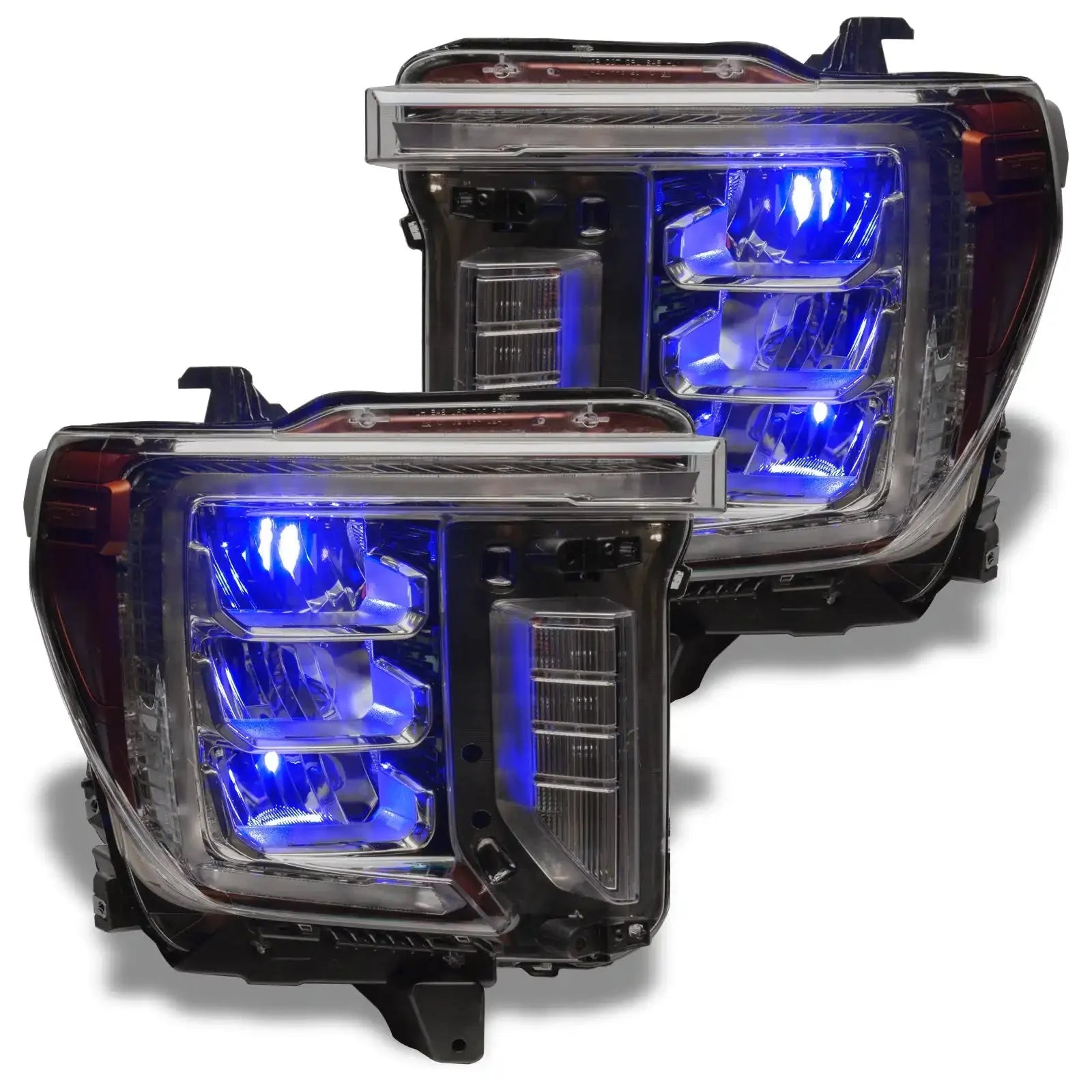ORACLE Lighting 2020-2023 GMC Sierra 2500/3500 ColorSHIFT RGB Demon Eye Headlight Upgrade