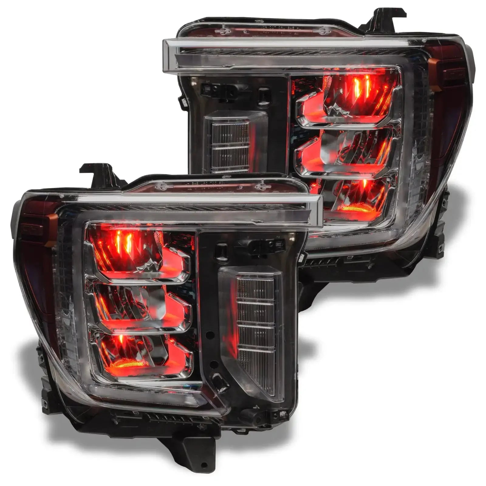 ORACLE Lighting 2020-2023 GMC Sierra 2500/3500 ColorSHIFT RGB Demon Eye Headlight Upgrade