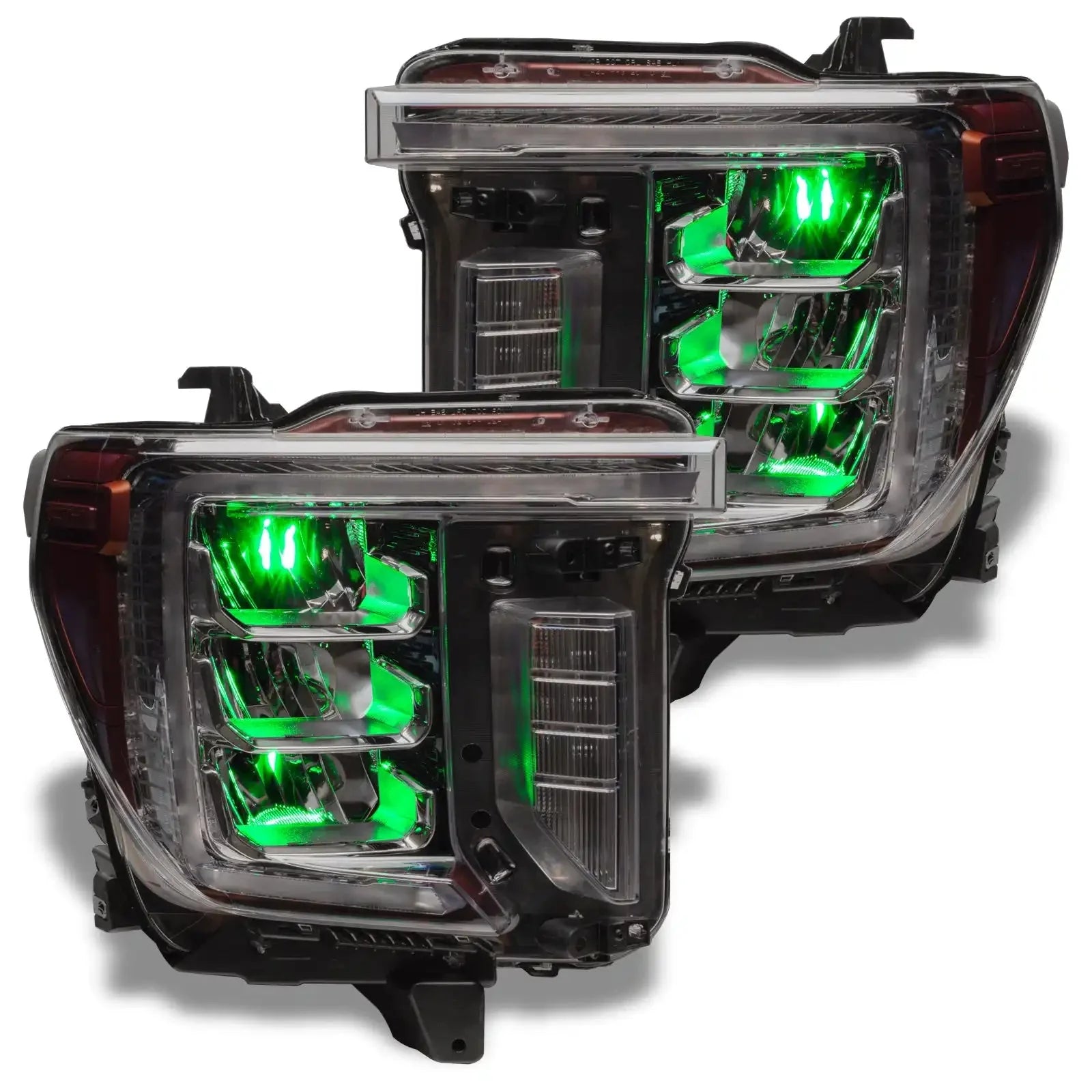 ORACLE Lighting 2020-2023 GMC Sierra 2500/3500 ColorSHIFT RGB Demon Eye Headlight Upgrade