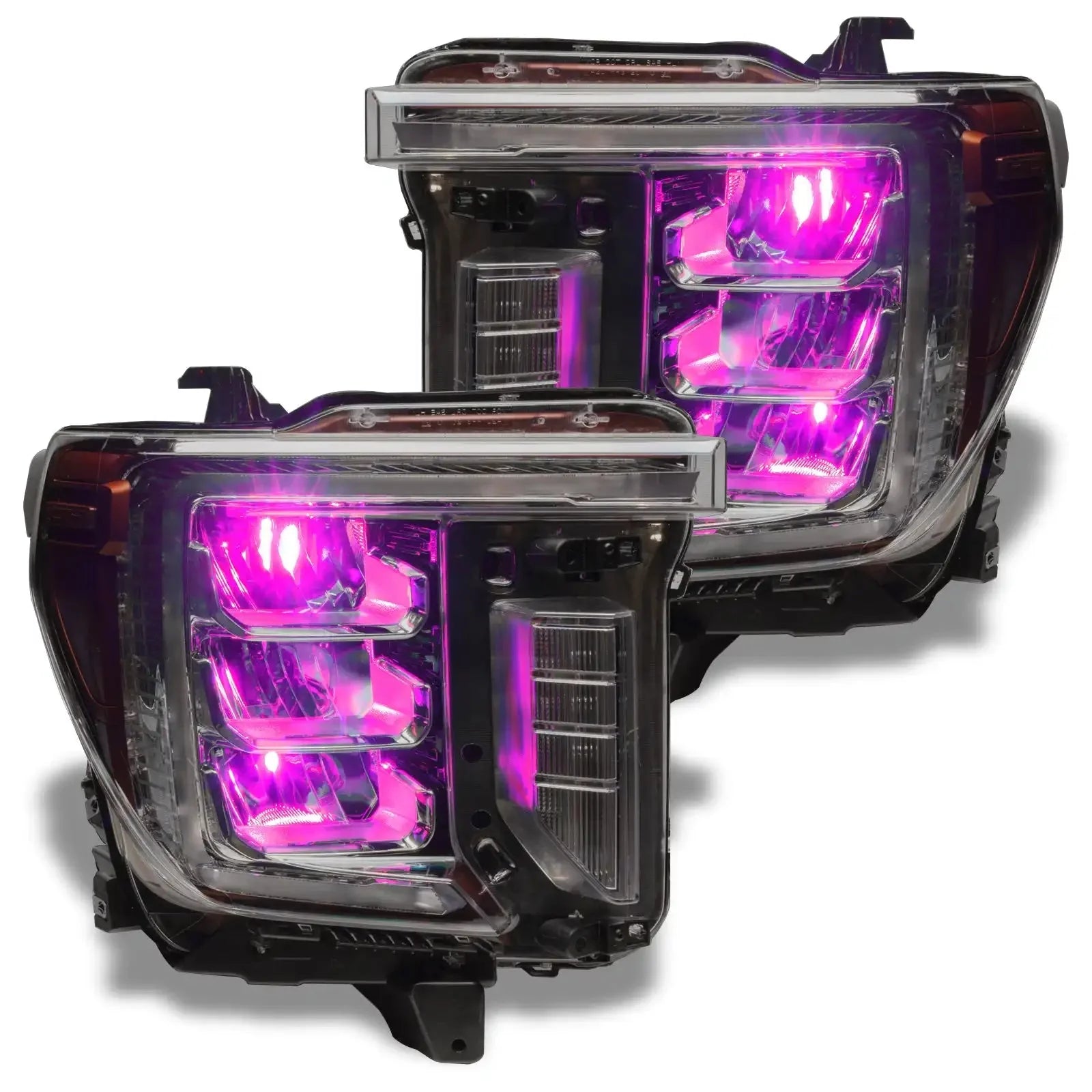 ORACLE Lighting 2020-2023 GMC Sierra 2500/3500 ColorSHIFT RGB Demon Eye Headlight Upgrade