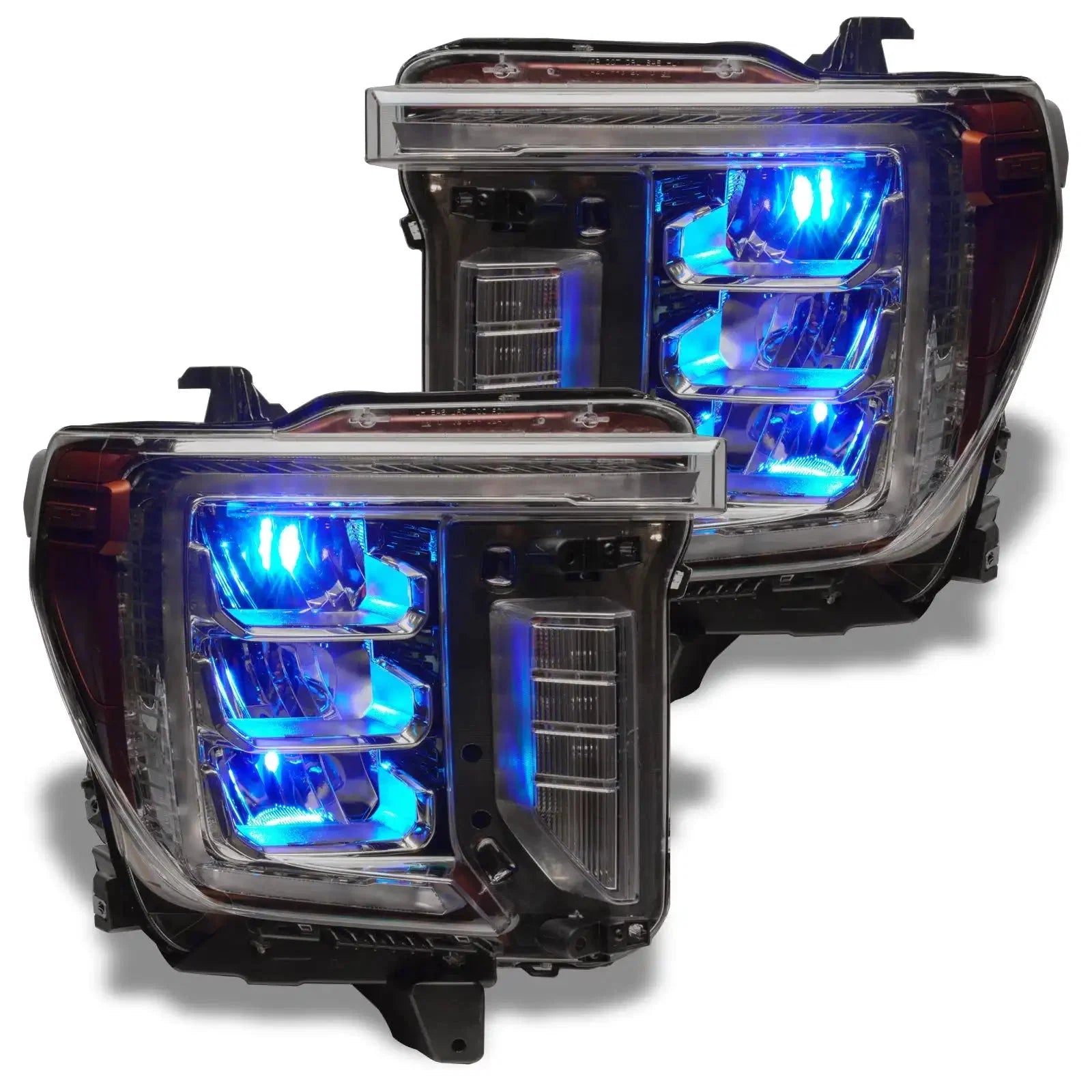 ORACLE Lighting 2020-2023 GMC Sierra 2500/3500 ColorSHIFT RGB Demon Eye Headlight Upgrade